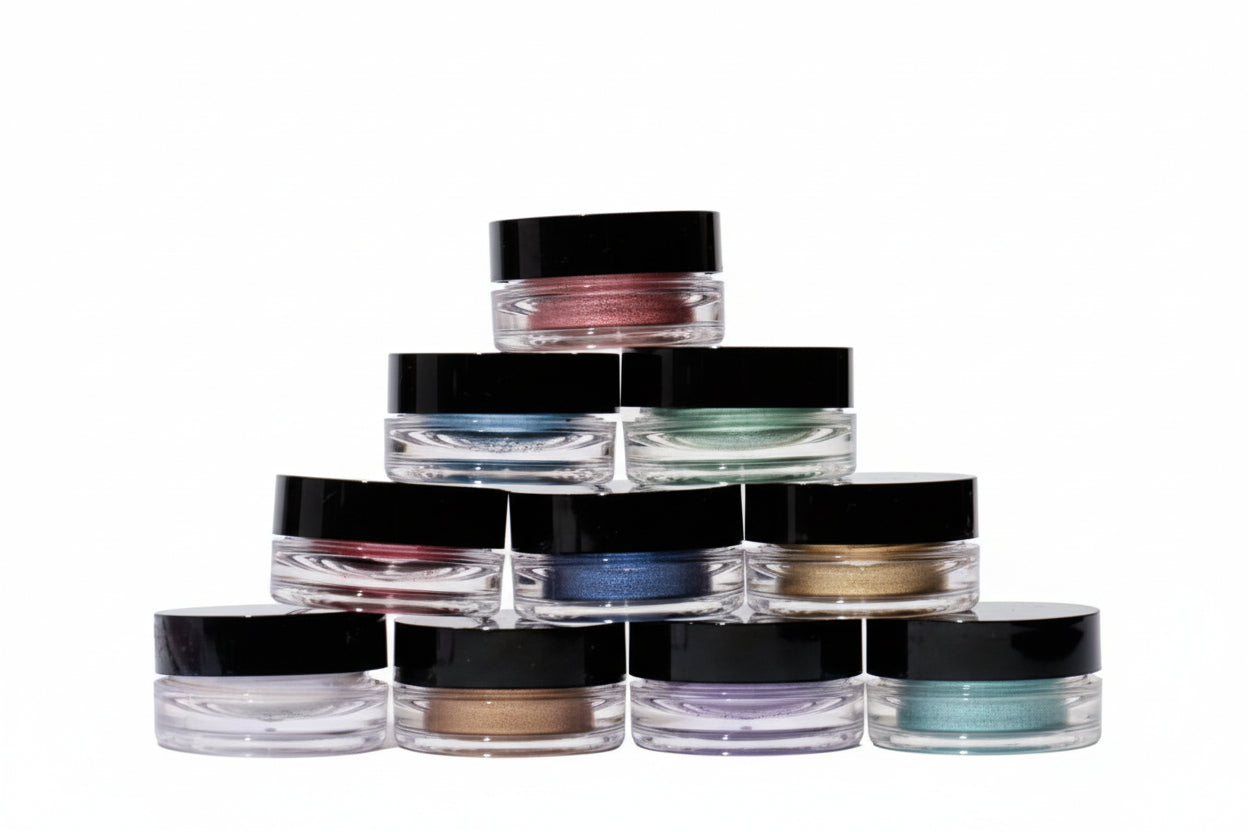 Many jars of  shades